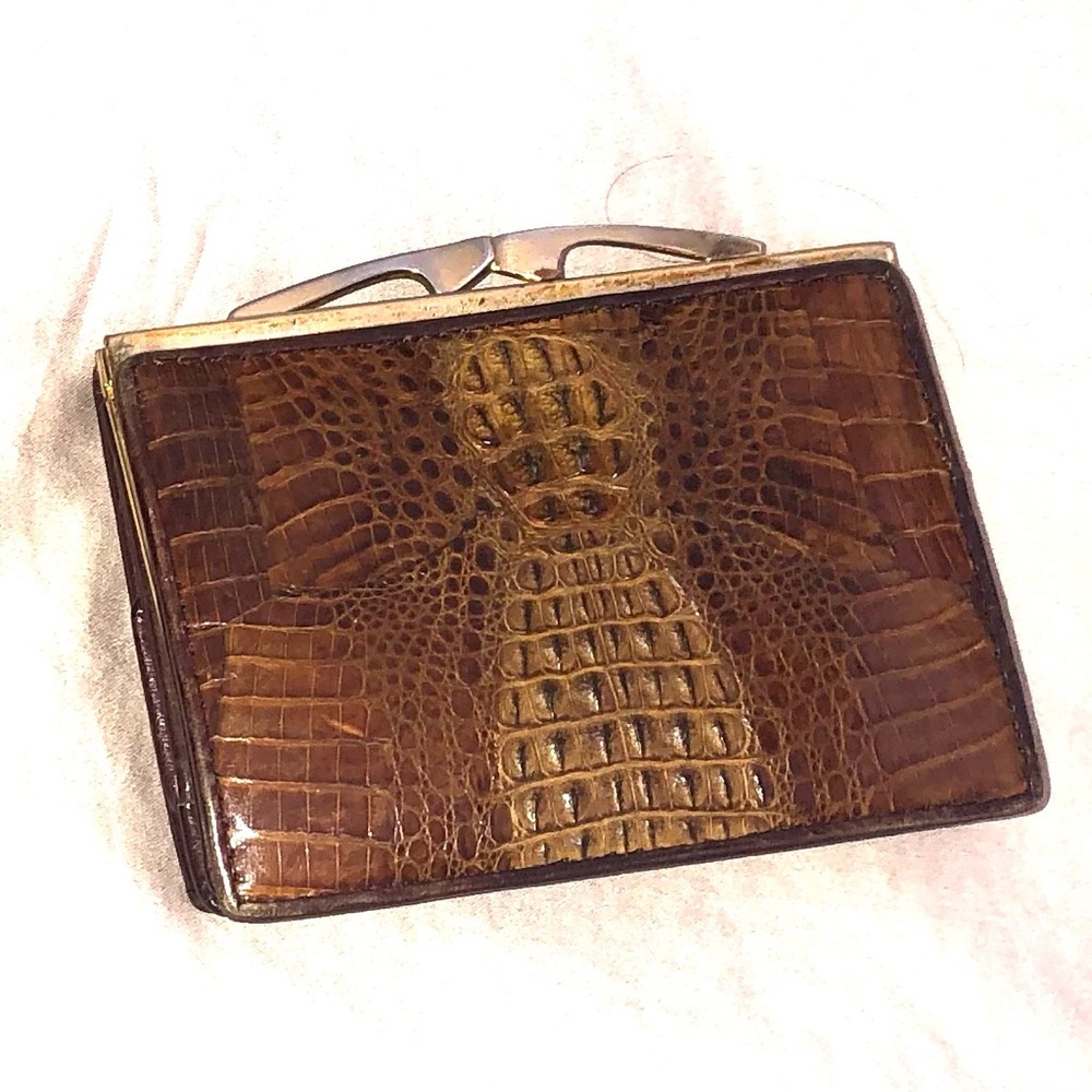 Vintage genuine Crocodile skin wallet.
